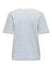 ONLY Koszulka w kolorze błękitno-białym