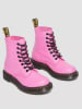 Dr. Martens Leder-Boots in Pink