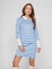 Vila Kleid in Weiß/ Hellblau