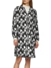 comma Kleid in Grau/ Schwarz