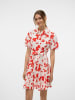 Vero Moda Kleid in Weiß/ Rot