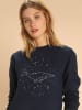 WOOOP Bluza "Whale Constellation" w kolorze granatowym