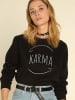 WOOOP Sweatshirt "Karma" zwart