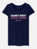 WOOOP Shirt "Always Right Mom" in Dunkelblau