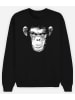 WOOOP Sweatshirt "Evil Monkey" zwart