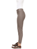 Heine Kunstlederhose in Taupe