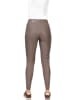 Heine Kunstlederhose in Taupe