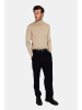 William de Faye Rollkragenpullover in Sand