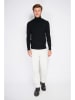 William de Faye Rollkragenpullover in Schwarz