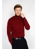 William de Faye Rollkragenpullover in Bordeaux