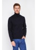 William de Faye Rollkragenpullover in Schwarz