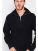 William de Faye Pullover in Schwarz