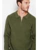 William de Faye Pullover in Khaki