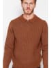 William de Faye Pullover in Braun