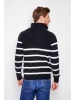 William de Faye Pullover in Schwarz/ Weiß