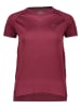 asics Laufshirt in Bordeaux