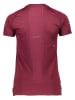 asics Laufshirt in Bordeaux