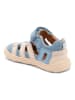 bisgaard Leren barefootschoenen "Fiona" lichtblauw/crème