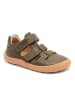 bisgaard Skórzane buty barefoot "Fabio" w kolorze khaki