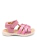 bisgaard Leder-Sandalen "Simone" in Rosa