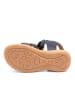 bisgaard Leder-Sandalen "Simone" in Dunkelblau