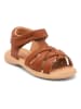bisgaard Leren sandalen "Simone" lichtbruin