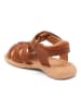 bisgaard Leren sandalen "Simone" lichtbruin