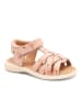 bisgaard Leder-Sandalen "Simone" in Rosa