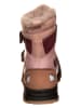 bisgaard Leren winterboots "Torben" lichtroze/bordeaux