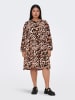 Carmakoma Sukienka w kolorze beżowo-czarnym