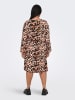 Carmakoma Sukienka w kolorze beżowo-czarnym