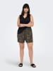 ONLY Carmakoma Shorts in Schwarz/ Beige