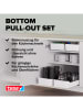tesa Szuflada "Pull-Out" w kolorze białym do szafki - 29 x 12 x 49 cm