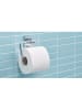 tesa Toilettenpapierhalter "Klaam" in Silber - (B)14,2 x (H)9,5 x (T)4,7 cm