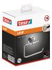 tesa WC-Rollenhalter "Luup" in Silber - (B)10,5 x (H)14 x (T)7,5 cm