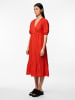 Pieces Kleid in Orange