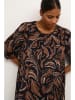Kaffe Kleid in Braun/ Schwarz