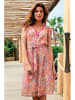 Bleu d'Azur Kleid "Moari" in Orange/ Pink