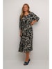 Kaffe Kleid in Schwarz/ Creme