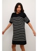 Kaffe Kleid in Schwarz/ Weiß