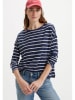 Levi's Longsleeve in Dunkelblau/ Weiß