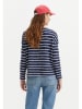 Levi's Longsleeve donkerblauw/wit