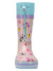 Kangaroos Gummistiefel "Summerrain" in Rosa/ Hellblau