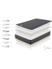 Moonia Matras "Magnum Black" wit