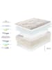 Moonia Matras "Biocrystal Gold Spring" lichtgrijs/wit