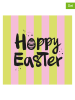 ppd Serwetki (40 szt.) "Hoppy Easter" w kolorze zielono-jasnoróżowym