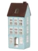 4Living Windlicht "Copenhagen" in Hellblau - (B)9 x (H)19 x (T)7,5 cm