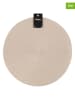 4Living 2-delige set: placemats "Miida" beige - Ø 38 cm