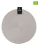 4Living 2-delige set: placemats "Miida" grijs - Ø 38 cm