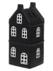 4Living Windlicht "Copenhagen" in Schwarz - (B)9 x (H)20 x (T)7,5 cm